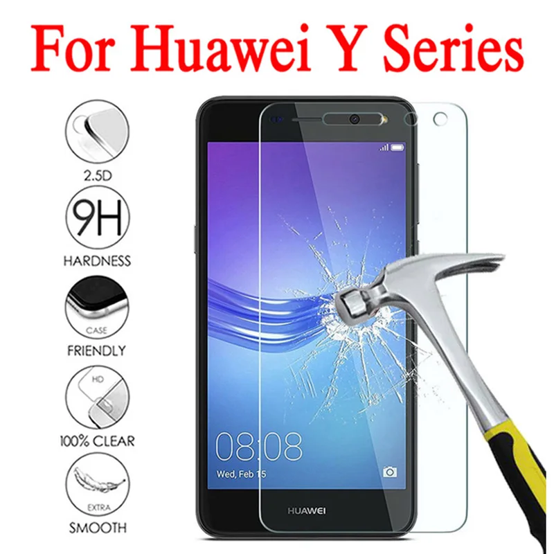 

protective glass for huawei y3 2018 on the y5 y6 y7 y9 2017 pro prime 3y 5y 6y 7y 9y tempered glas protector y 3 5 6 7 9 2016