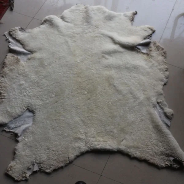 

Australian tanned sheep fur skin real sheep fur pelt sheared Sheepskin