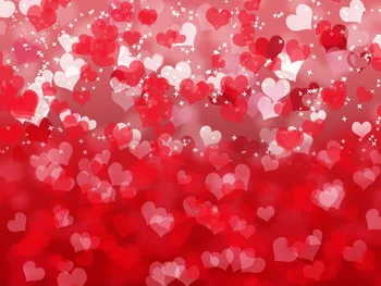 

Full of love Red heart shape Valentine's day Vinyl Photography Backdrops Computer Printed Background
