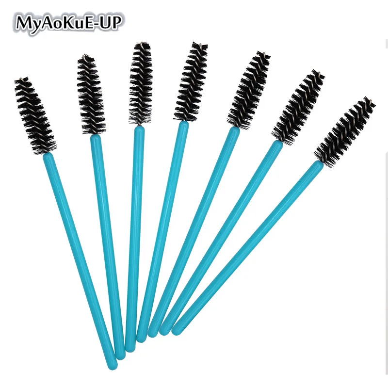Makeup Eyelash Brushes Nylon Brushes Mascara Applicator Wands 200pcs Plastic Eyebrow Brush