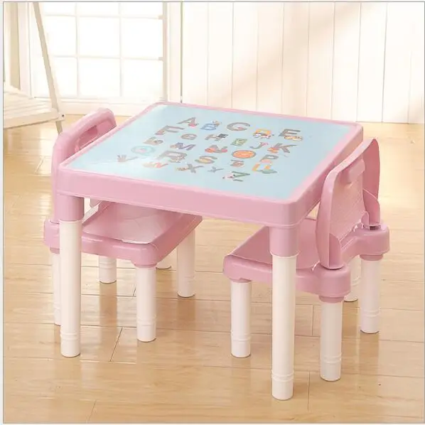 Детские пластиковые сад или внутри стол и 2 стула комплект для мальчиков или девочек