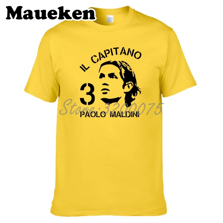 Мужская футболка Paolo Maldini #3 Italy Born to be legendary captain футболки мужская модная S XXXL