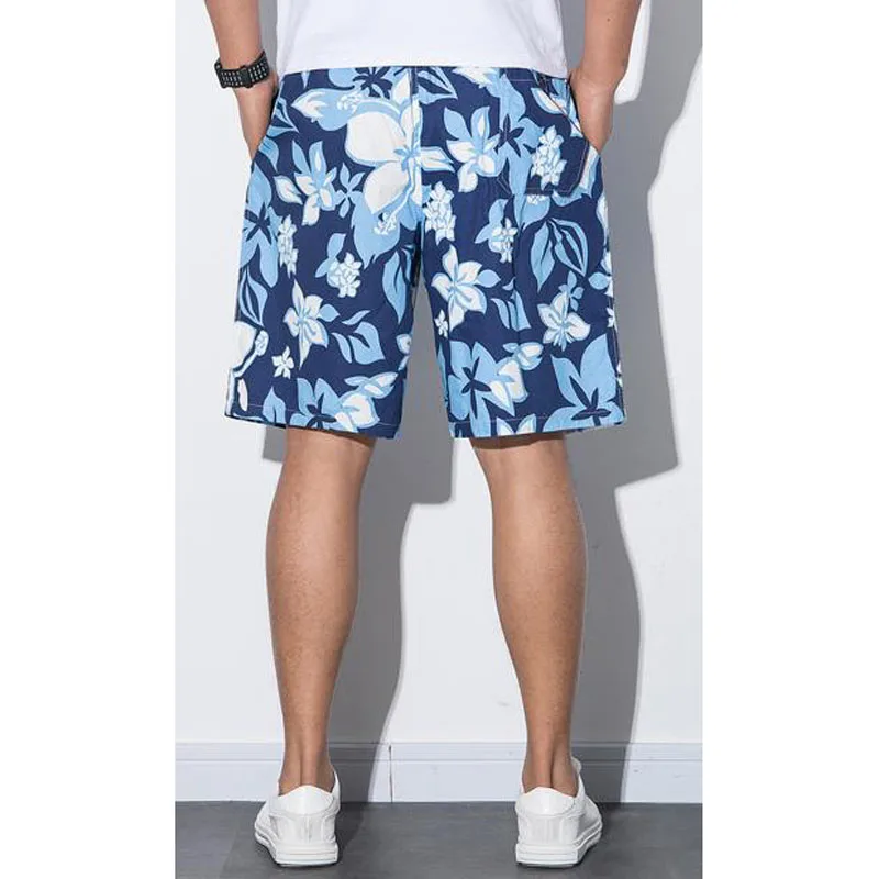 Low Price Men shorts thin 2020 new summer fashion male casual shorts flowers teenage boy Korean style plus size 5XL 6XL comfortable