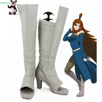

Naruto Terumi Mei White Cosplay Shoes Boots Newest Custom Made For Halloween CosplayLove