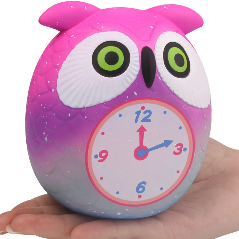 CuteSqueeze милая сова часы замедлить рост крем Ароматические декомпрессии игрушки Хлюпать игрушки для малыша детский A1