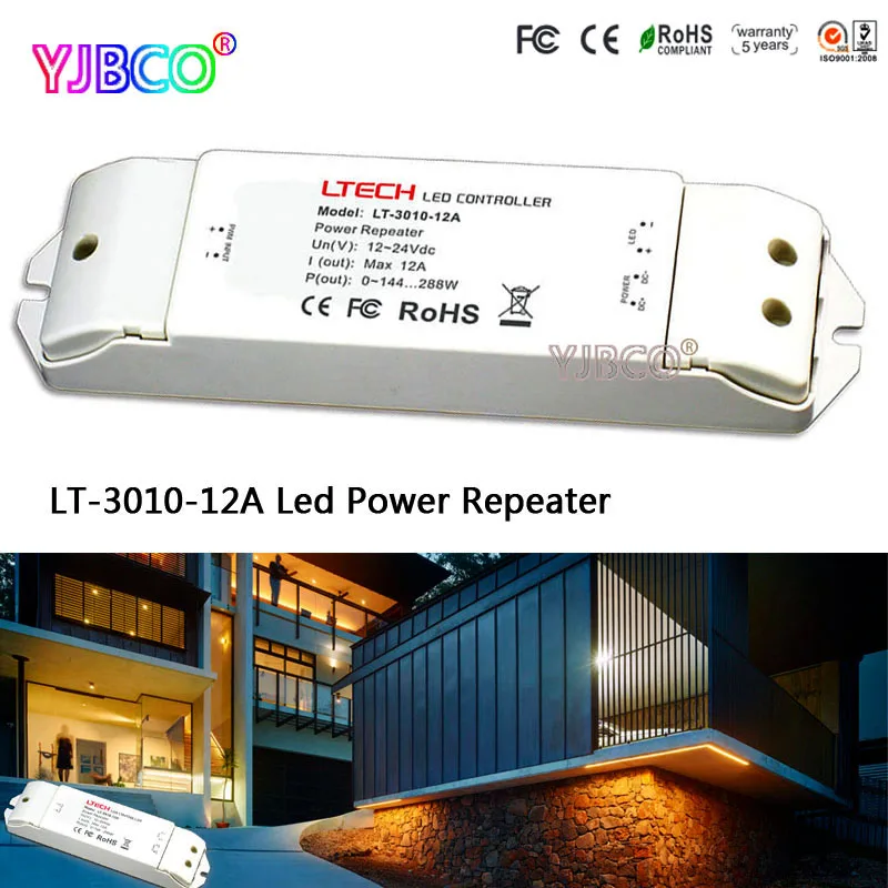 Светодиодный контроллер принимает PWM DC12 24V управления 12A * 1CH LT 3010 источник питания