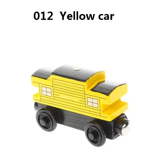 Деревянные магнитные паровозики, игрушки для железной дороги, деревянные паровозики для детей, подарок для детей, модель поезда - Цвет: Лиловый