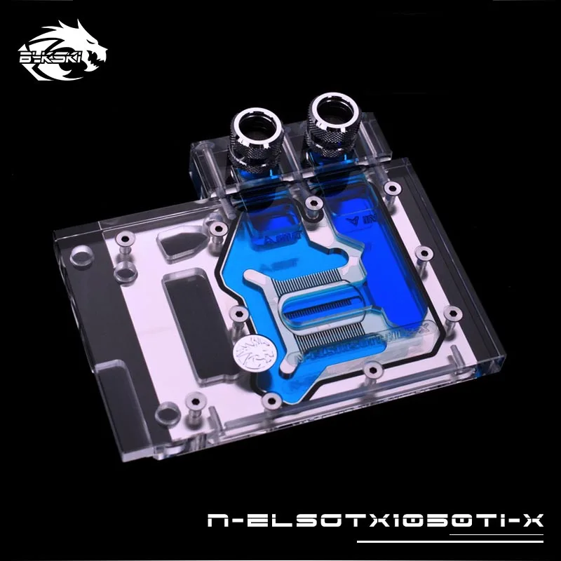 BYKSKI полное покрытие Графика карты воды блок использовать для Эльза GTX1050TI 4 ГБ SP RGB Совместимость с 12 В RGB 4PIN заголовок в материнскую плату