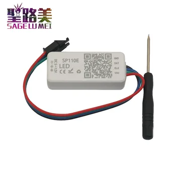 

DC5-24V SP110E Bluetooth Pixel light Controller by smart phone APP For WS2812B SK6812 LPD8806 DMX512 1903 RGB/RGBW led strips
