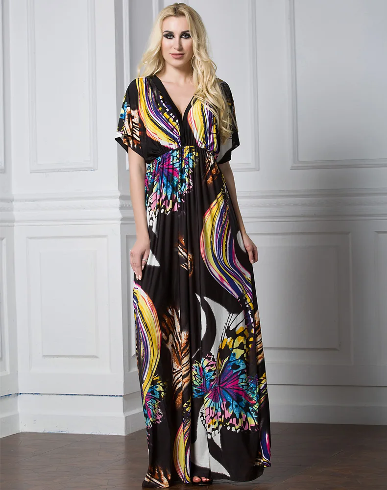 Summer Floral Dress Printed Floor-Length Long Dress Plus Size 7XL Beach Dresses Women Long Seaside Vacation Maxi Dresses Y240 long-floral-maxi : image Summer Floral Dress Printed Floor-Length Long Dress Plus Size 7XL Beach Dresses Women Long Seaside Vacation Maxi Dresses Y240 long-floral-maxi