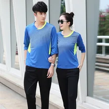 Мужские/женские tenis masculino, футболка с длинными рукавами, быстросохнущая рубашка для настольного тенниса, футболки для бадминтона, спортивный костюм, спортивные штаны pingpong