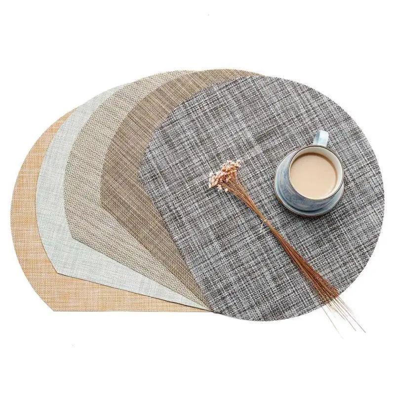 Pvc Placemats For Kitchen Table Heat Insulation Tableware Placemat
