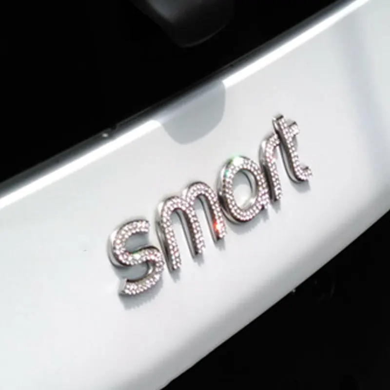 Для Smart Fortwo Forfour 453 наклейка с логотипом блестящая Автомобильная на заднюю часть