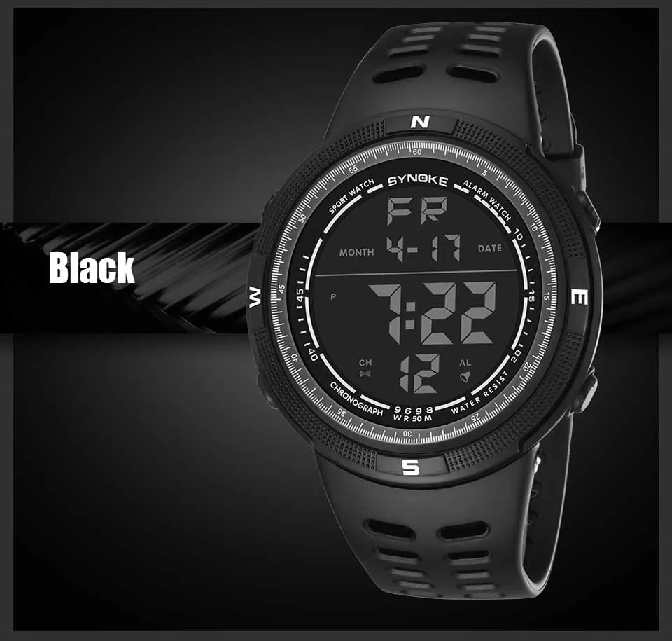 Мужские наручные часы модные спортивные цифровые часы 50 м водонепроницаемые военные электронные часы для мужчин светодиодные Мужские часы Подарки Relogio Feminino