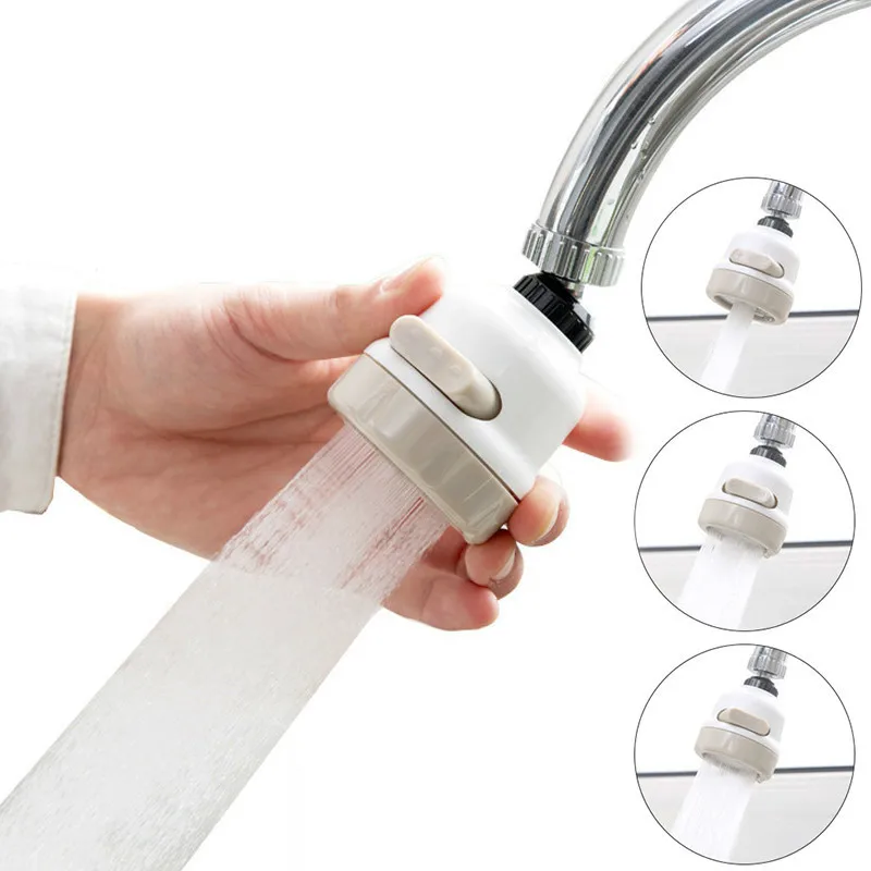 1Pc Universal Rotatable Faucet Booster Shower Household Tap Splash Filter Nozzle Water Saver Home Kitchen Accessories