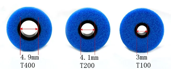 6 шт. T100 T400 T500 наконечники из пены с эффектом памяти, амбушюры для наушников, губки, амбушюры для ушей, наушники-вкладыши, гарнитура
