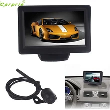 De alta Calidad de 4.3 Pulgadas Del Coche TFT LCD Monitor Del Espejo + Opinión Posterior del Revés de Copia de seguridad CMOS de La Cámara