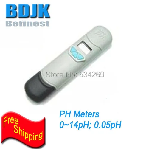 

0~14PH Pen PH Meters with Temp. Display & 3 Points Cali. Free Shipping