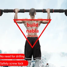 Barres de traction horizontales en acier pour porte, réglables, pour entraînement à la maison, Fitness, assis