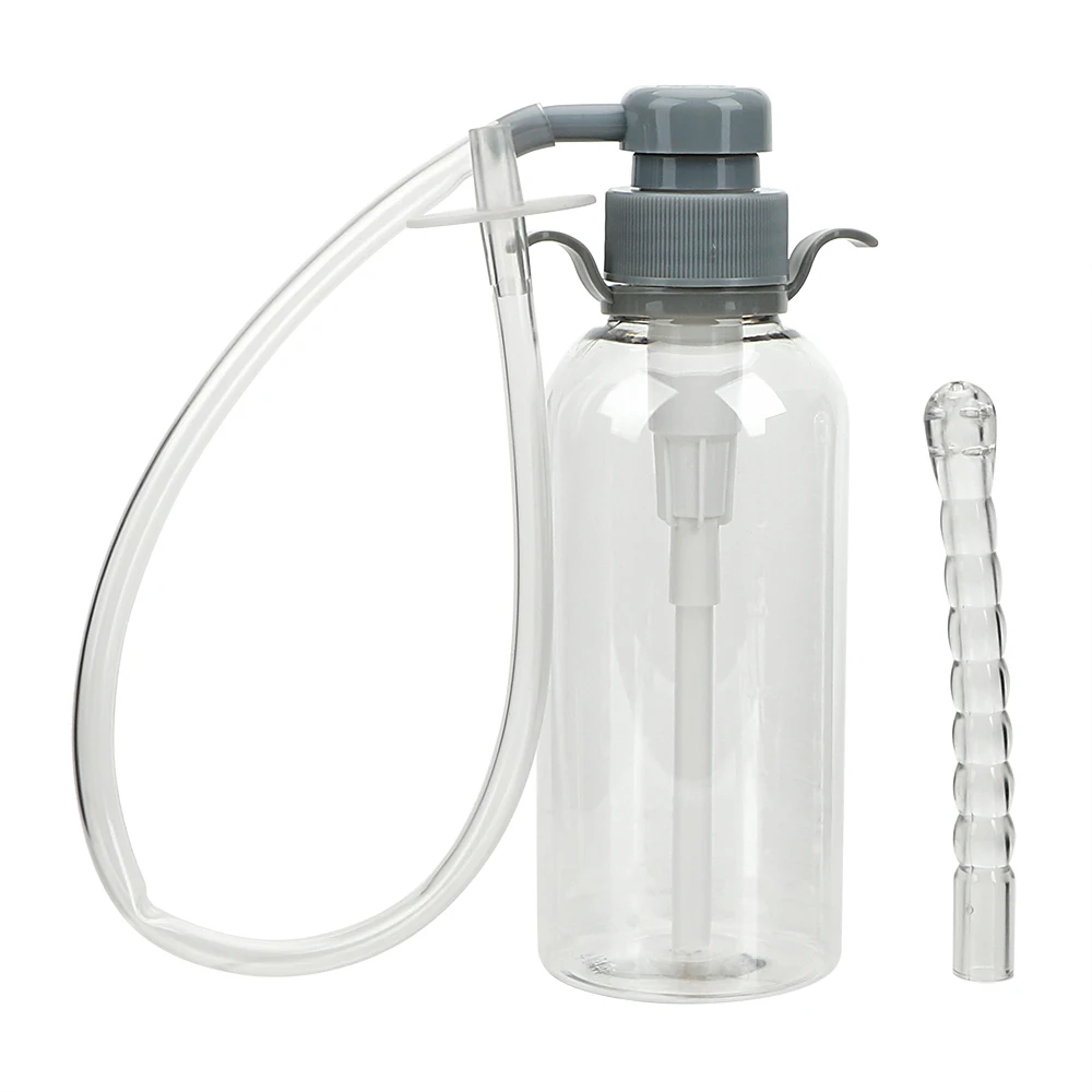 300ML Lubricant Oil Pump Plug Anal Washer Women Vaginal Shower Men Butt Cleaner