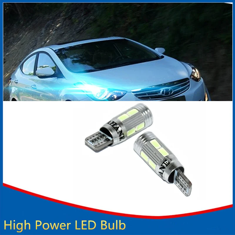 2X LED T10 W5W 194 168 Canbus Car Light Bulb With Projetor Lens For