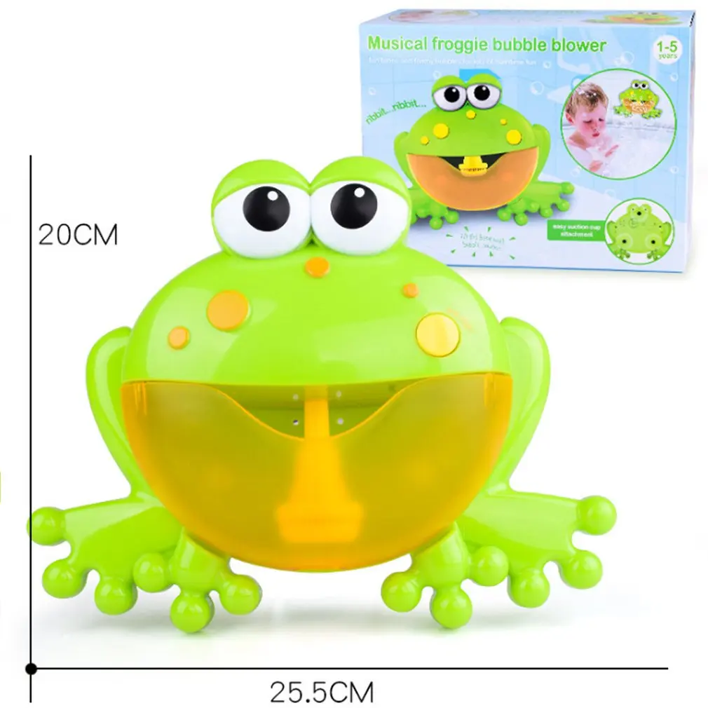 Милая забавная лягушка форма музыкальный пузырь машина игрушка Воздуходувка с песнями для детей детский душ плавательный бассейн Ванна подарок