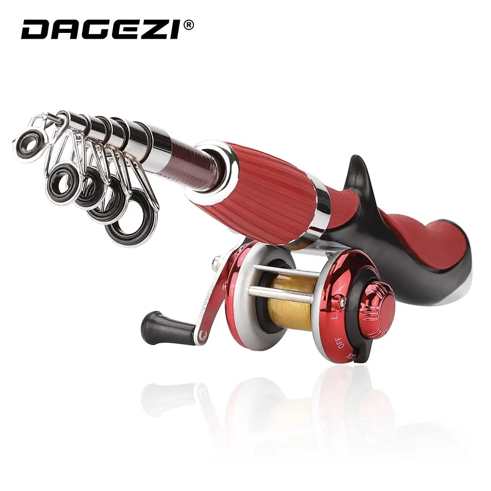 DAGEZI ice Fishing Rod + Fishing reel Spinning Fishing wheel ice Rod combo fishing tackle DAGEZI ice Fishing Rod + Fishing reel Spinning Fishing wheel ice Rod combo fishing tackle