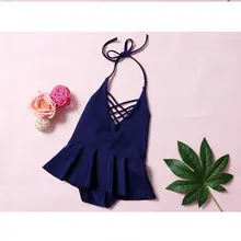 Однотонная облегающая юбка Лидер продаж, весенний купальный костюм для малышей, включая пурпурно-синюю фиолетовую розовую юбку на подтяжках для плавания для маленьких девочек