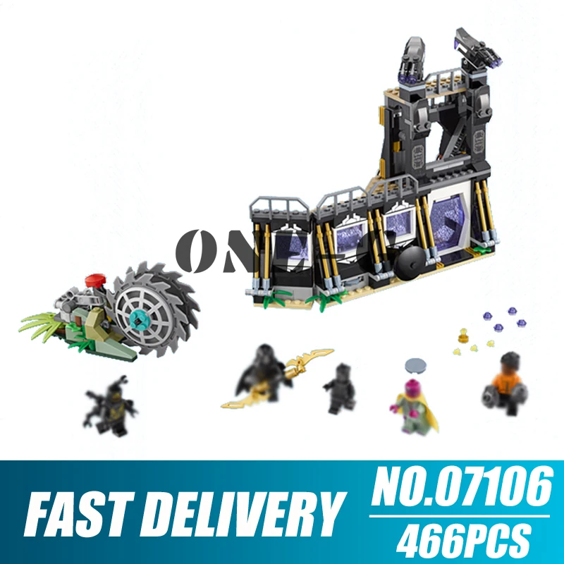 

Building blocks 10838 446pcs Compatible with Marvel 76103 Bricks Corvus Glaive Thresher Attack figures toys for children