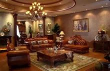 red oak solid wood leather sofa set with reclining chair/lounge chair living room furniture-PRF931B red oak solid wood leather sofa set with reclining chair/lounge chair living room furniture-PRF931B
