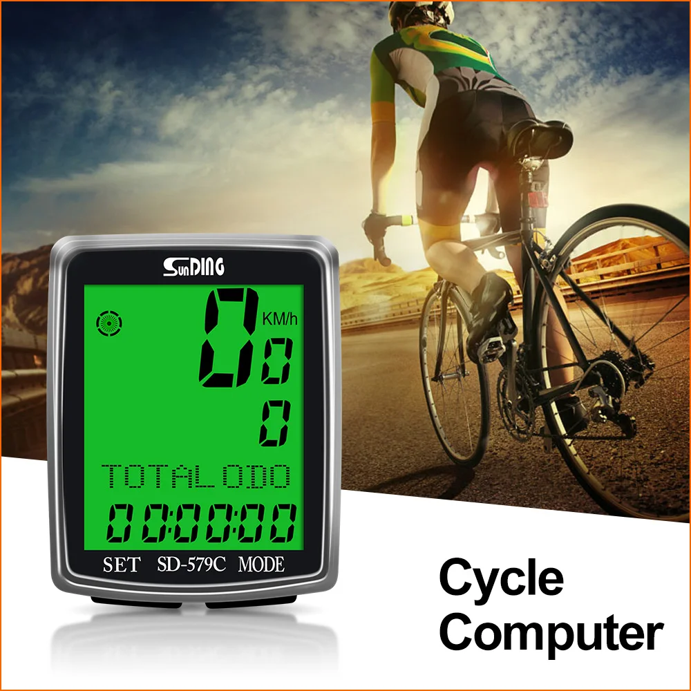 LCD Cycle Computer.Odometer Cycling Bicycle Speedometer For Bike Waterproof.