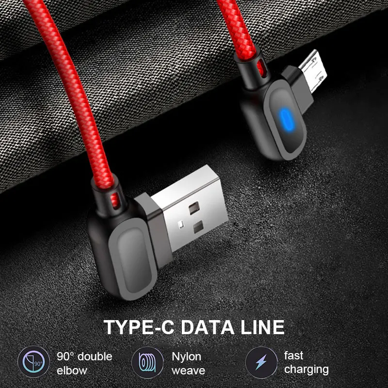 

Android Charger Wire 1M Data Sync Cable Real Accessories Charging Line LED Fast Charge
