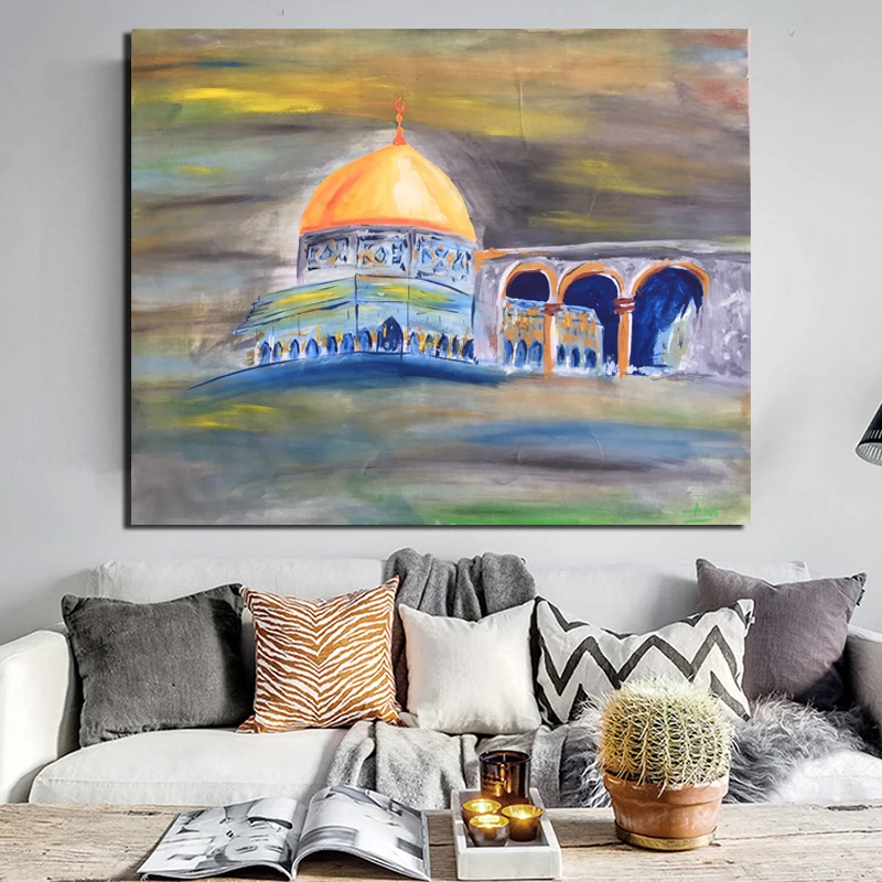 

Islamic Abstract Masjid Wall Art Canvas Painting Posters Prints Modern Painting Wall Picture For Living Room Home Decor Artwork