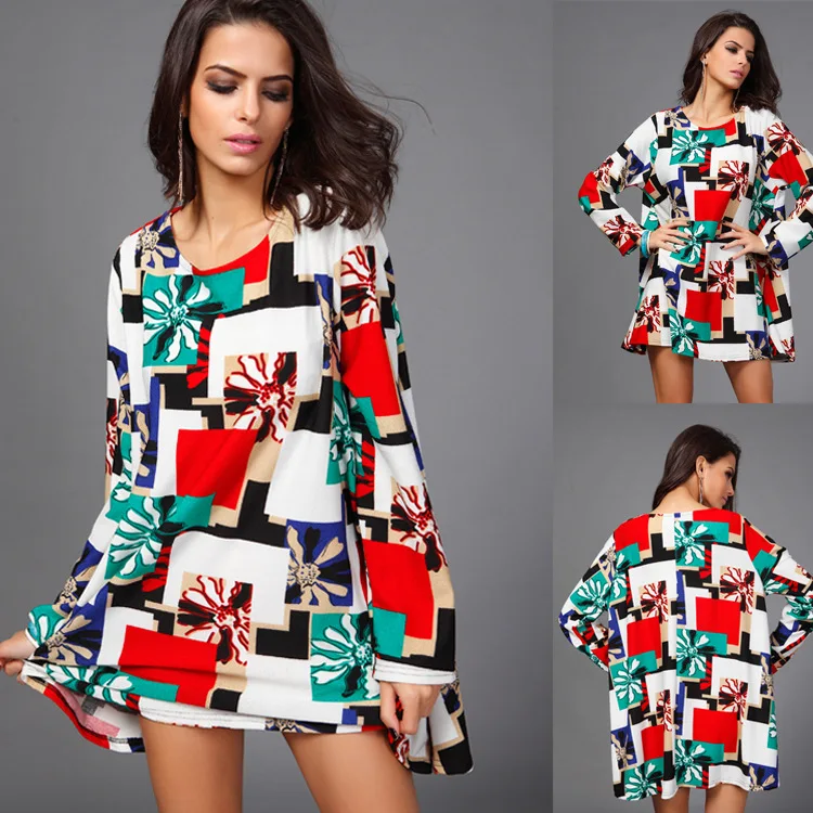 Otoño De manga larga Vestido De Mujer Ropa Mujer Verano 2018 Vestidos Largos De Verano Vestido Fiesta Mujer traje Vestido Floral