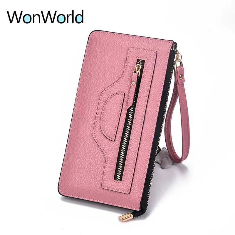 

2018 womens wallets and purses luxury brand famous long carteira feminina Versaite ladies travel phone Clutch zipper coin wallet