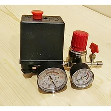 Воздушный компрессор переключатель давления клапан с регулятор коллектора и манометры