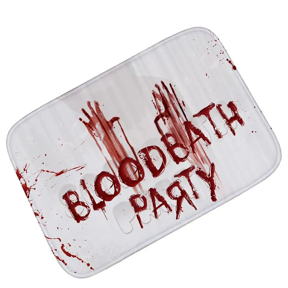 Хэллоуин украшения для дома ужас крови ручной фланелевый с принтом ковер нескользящий пол ковры для спальни гостиной 30E