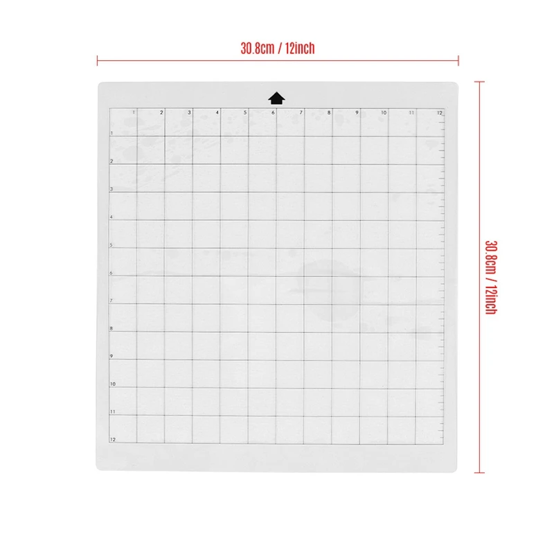 3Pcs Replacement Cutting Mat Transparent Adhesive Mat With Measuring Grid 8 By 12-Inch For Silhouette Cameo Plotter Machine