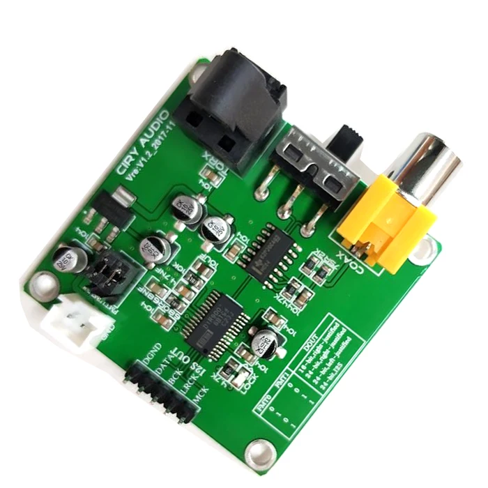 DIR9001 волоконный коаксиальный приемный модуль SPDIF к ies частота дискретизации 24 бит 96 кГц предназначен для ЦАП коаксиальный RCA, оптическое волокно