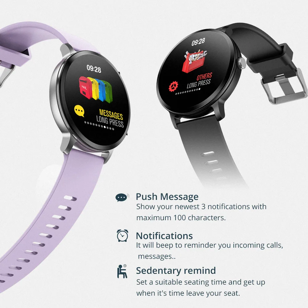  COLMI V11 Smart watch IP67 waterproof Tempered glass Activity Fitness tracker Heart rate monitor BR - 32904014966