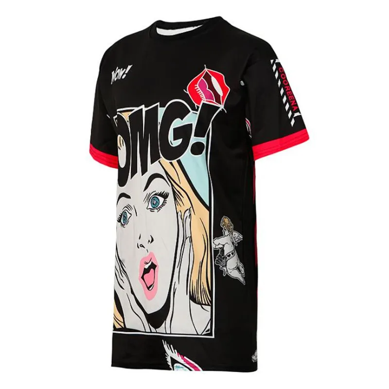 Гайавате Camisetas Mujer мультфильм печатных жен. Футболка с длинными рукавами летняя