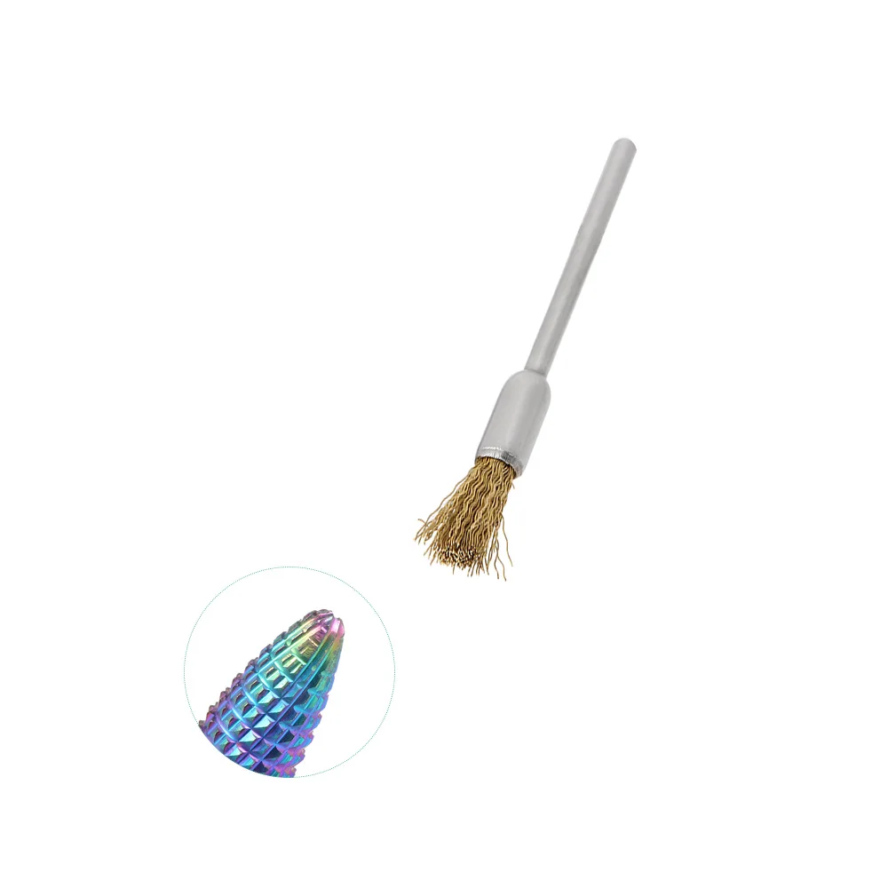 Nail/Dental Drill Bit Cleaning Brush Portable Electric Manicure Drills