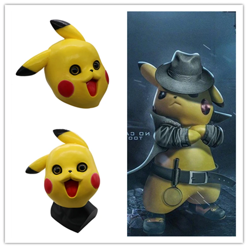 2019-New-Movie-Detective-Pikachu-Mask-Cosplay-Pikachu-Latex-Mask-For-Kids-Adult-Helmet-Costume-Prop (1)
