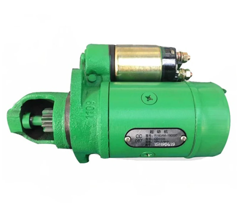 Fast Shipping starting motor QD1109 12V 0.8KW 9 teeth diesel engine R180A R180M starter suit for Chinese Changchai - Цена: 6 435,12 руб.