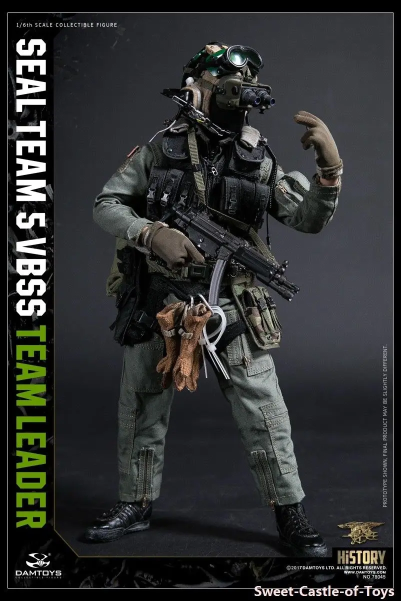 

DAM TOYS 78045 HISTORY SERIES US SEAL TEAM 5 VBSS TEAM LEADER 1/6 Figure