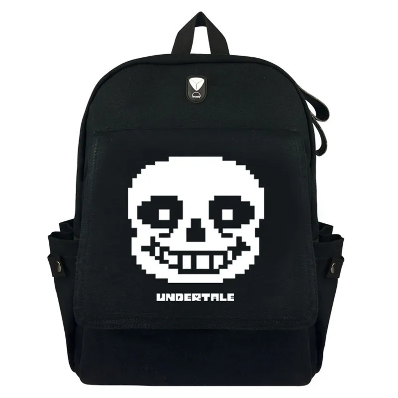 

anime Undertale Sans Skeleton Canvas Backpack Laptop Bag School Bag Shoulder Bag Travel Bag men women Rucksack Package