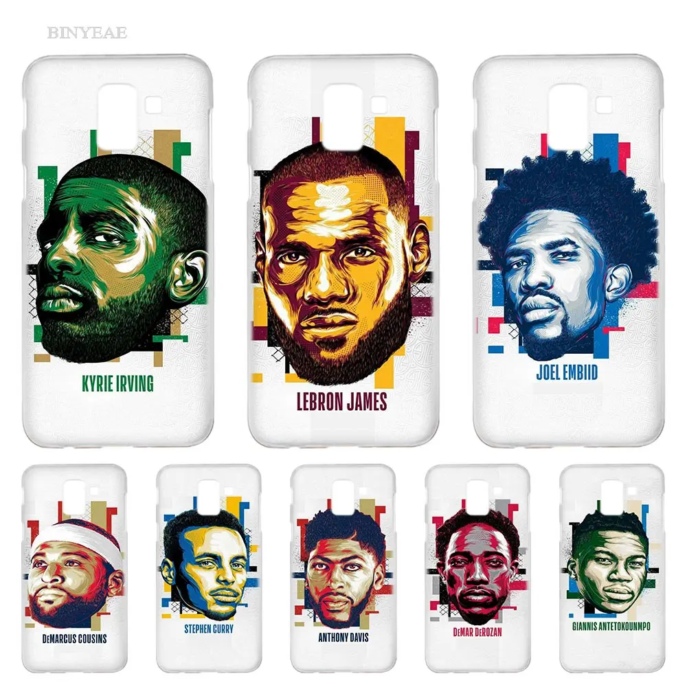 

BINYEAE Basketball Star Fashion Hard Transparent Case Cover Shell for Samsung J2 J3 J4 J5 J6 J7 J8 2016 2018 Prime Coque Fundas