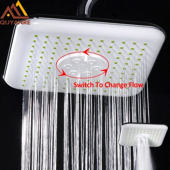 

Free Shipping Wholesale And Retail Modern Square 8" Rainfall Shower Head Top Over-head Shower Sprayer Dual Function Shower
