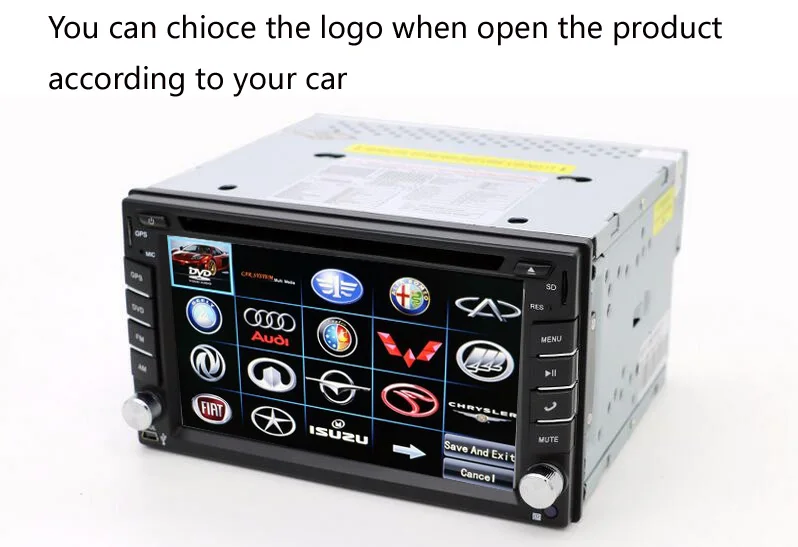 Best 100% New universal Car Radio Double 2 din Car DVD Player GPS Navigation In dash Car PC Stereo video+Free Map 5