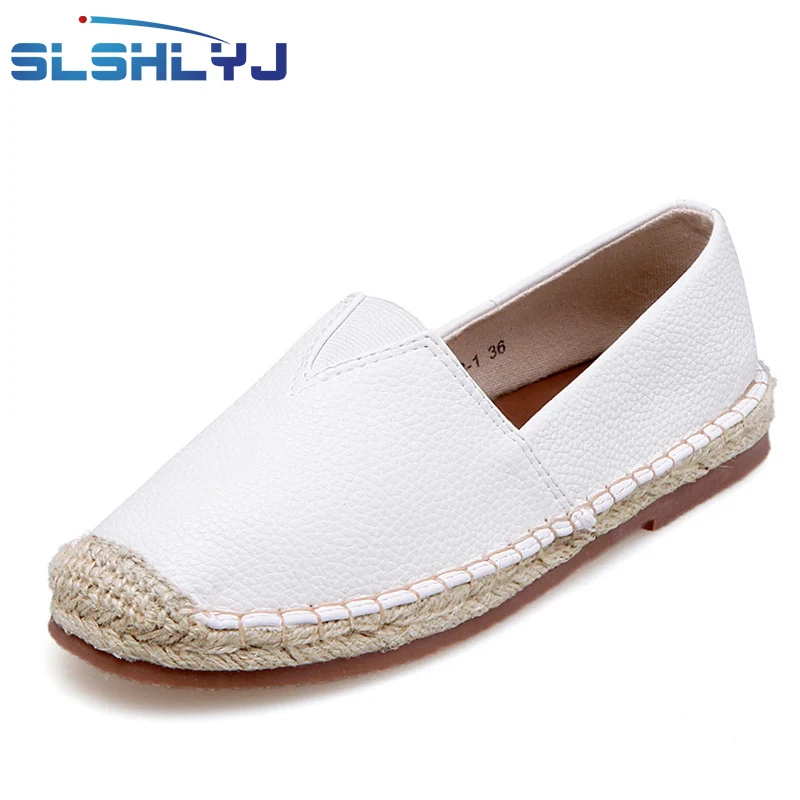 

Rubber casual shoes size 34~40 black white spring summer and autumn women's shoes high quality PU material summer single shoes